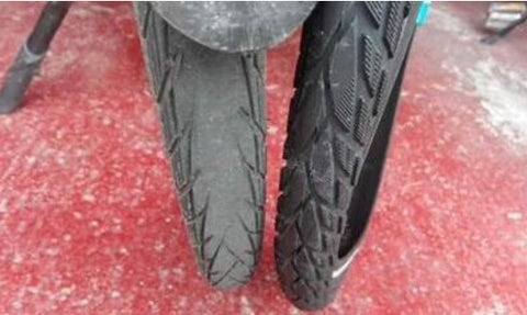 worn bicycle tires
